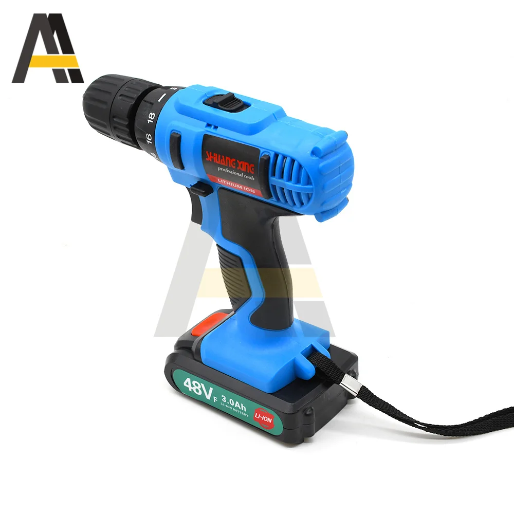 21V Brushless Electric Drill 3.0AH 48VF Screwdriver Battery Mini Electric Power Screwdriver Drill US/EU Rechargeable Power Tool