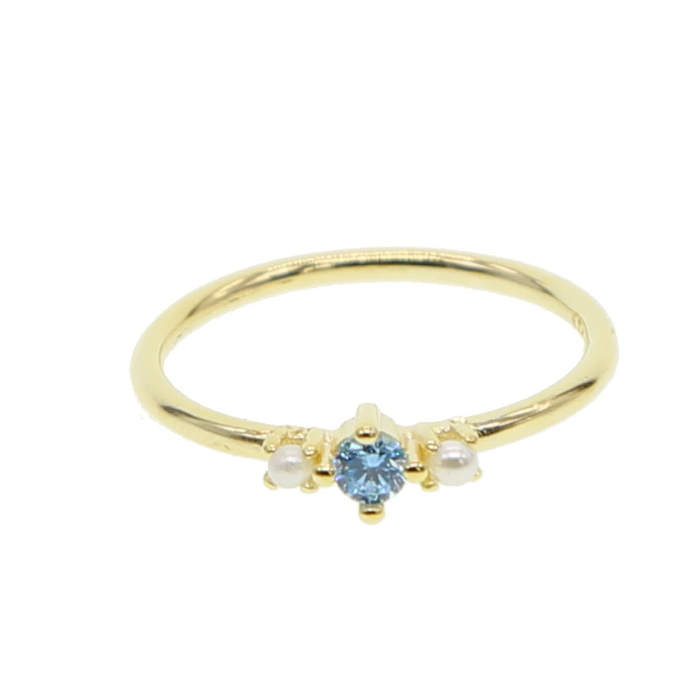 Новые модные цвета золота блестящие фианиты Золотое кольцо на палец из чистого