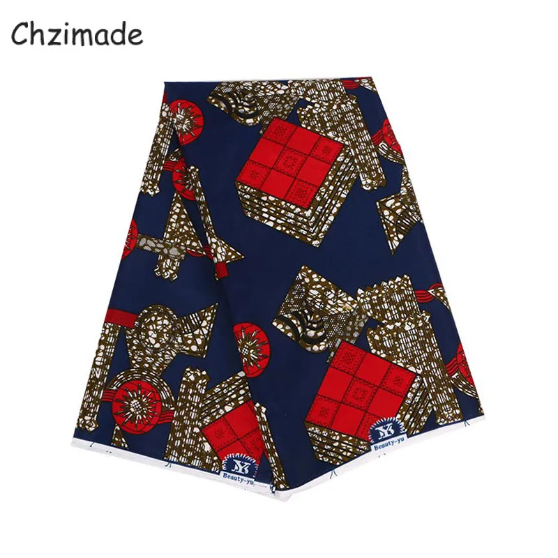 Африканская настоящая восковая ткань Chzimade 1 ярд Анкара 100% полиэстер нигерийский
