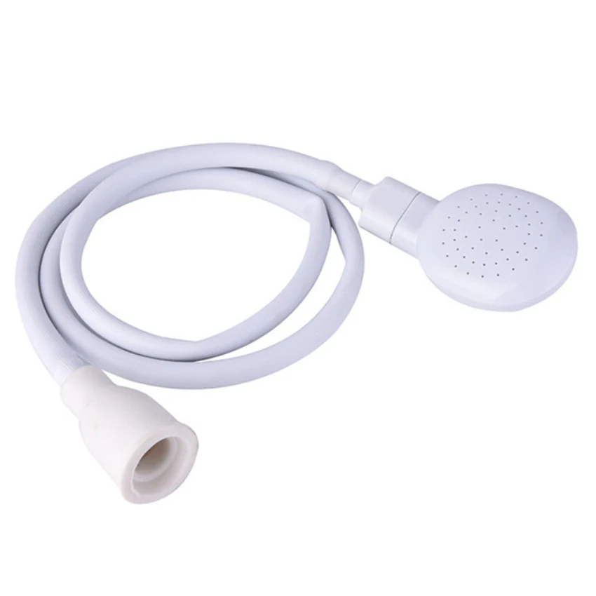 

White Sink Spray Rubber Hose Portable Shampoo Sprayer Pet Faucet Sprayer Dog Shower Head Spray Drains Strainer Bath Hose