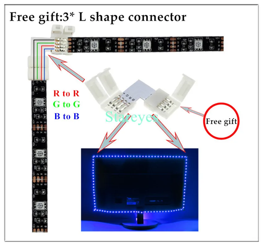 SMD 5050 DC5V USB RGB Светодиодная лента 30 светодиодный/м светильник Гибкая IP20 IP65 водонепроницаемая лента 1 м 2 м 3 м 4 м 5 м Пульт дистанционного управления для ТВ фона