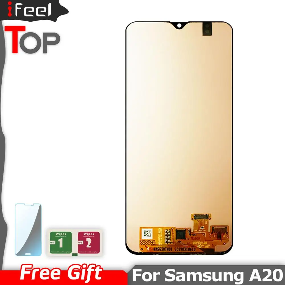 Для Samsung galaxy A20 A205/DS A205F A205FD A205A ЖК дисплей сенсорный экран дигитайзер сборка для