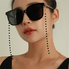 Цепочки для маскировки солнцезащитных очков для женщин, цепочки для очков с акриловыми жемчужинами и кристаллами, цепочки для очков со шнурком из стекла, новинка 2021, модные украшения, оптовая продажа