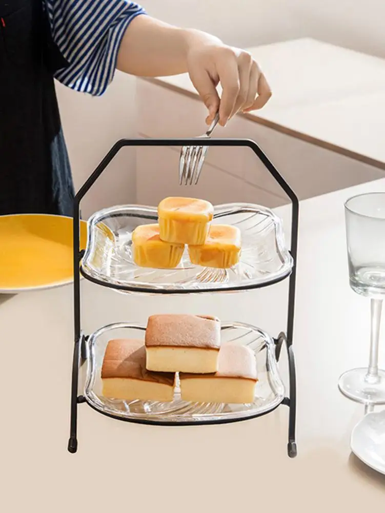 Нержавеющая сталь Сухофрукты чаша стойка держатель акриловый прозрачный торт