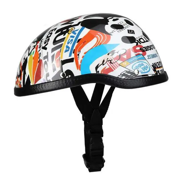 

Adult Motorcycle Helmets Half Face Vintage Helmet Hat Cap Motorcross Moto Racing 56-63 CM Four Kinds Of Style Moto Helmet