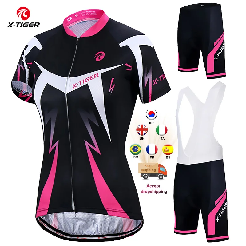

Conjunto De Jersey De Ciclismo X-tiger Para Mujer, Ropa De Ciclismo De Verano Anti-uv, Ropa De Ciclismo, Conjunto De Ropa Para