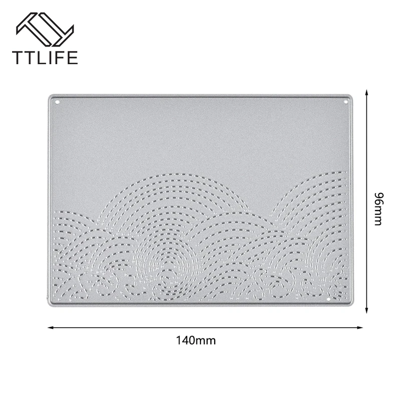 TTLIFE декор с волной металлические режущие штампы Новинка 2019 для скрапбукинга