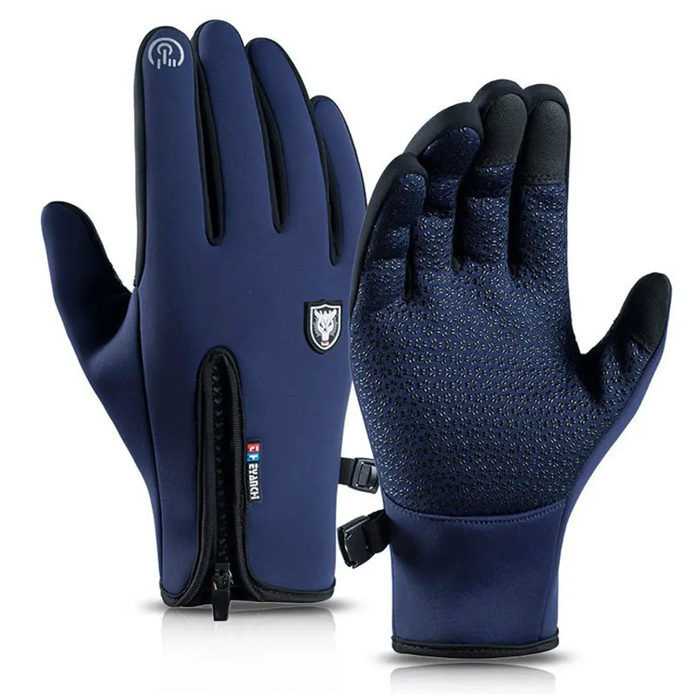 

Winter Thermal Gloves Waterproof Windproof Outdoor Sports Warm Cycling Gloves Full Finger Touch Screen Glove Men Women