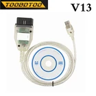 Профессиональный диагностический кабель MPPS V13.02 V13 K CAN Flasher Chip Tuning ECU, программатор Remap OBD2 MPPS V21 V13.02