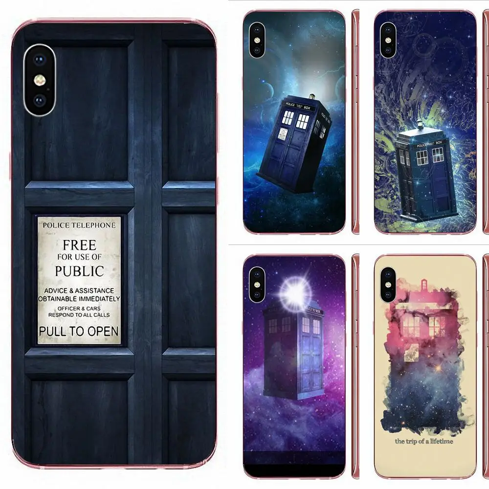 Тонкий чехол для HTC Desire 530 626 628 630 816 820 830 One A9 M7 M8 M9 M10 E9 U11 U12 Life Plus Dr Who Tardis Police Box
