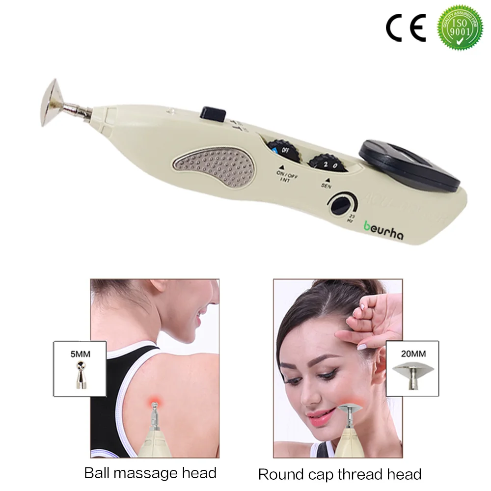 

Electronic Acupuncture Pen USB Meridian Energy Pen Electric Body Neck Face Massager Massage Pens Health Care Muscle Stimulator