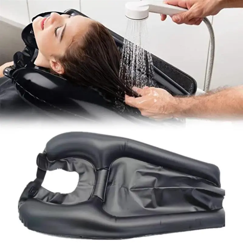 PVC Inflatable Shampoo Basin Portable Shampoo Pad Quickly Inflate Deflate Hair Washing Basin For Pregnant Women Elderly