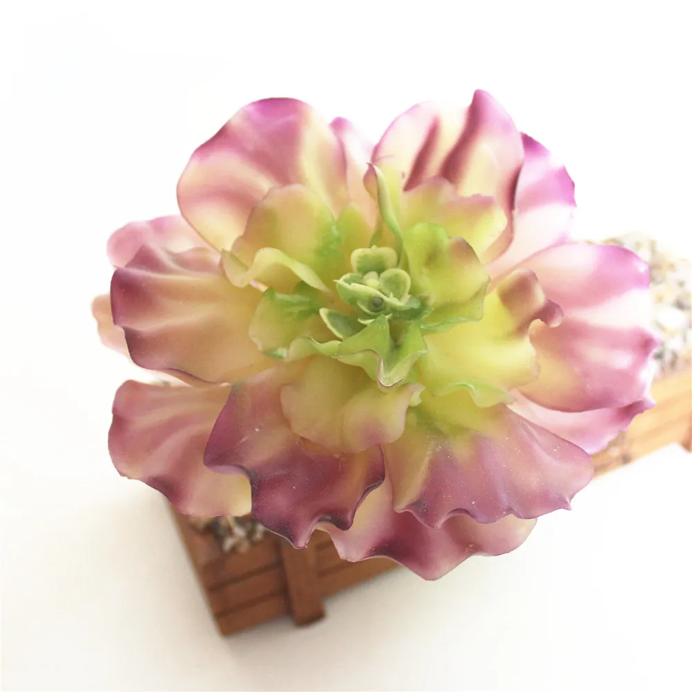 39 стилей фиолетовые флокированные Искусственные суккуленты искусственный Декор