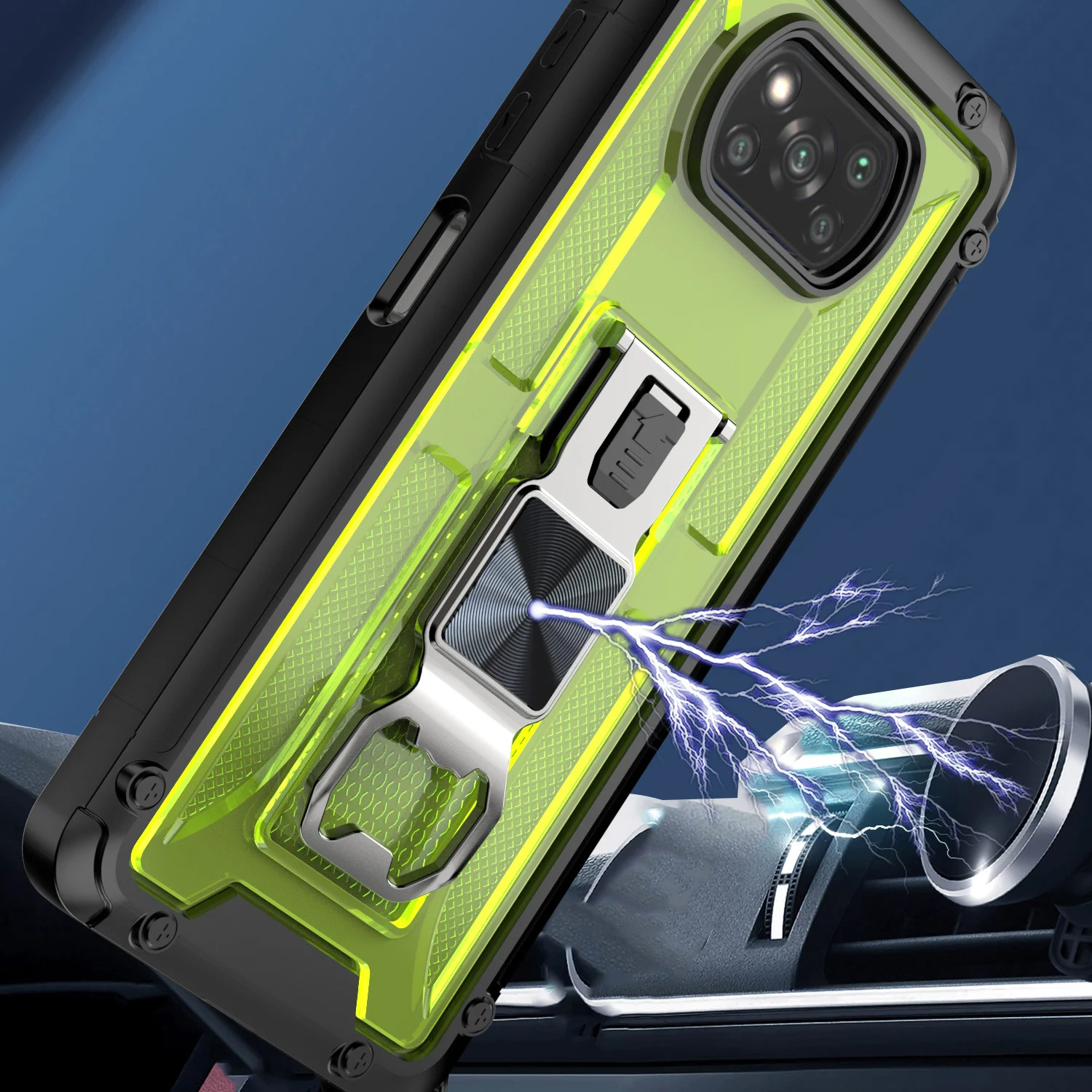 bottle opener shockproof armored stand phone case for xiaomi redmi note 9 10s 9t 9a 4g poco x3 f3 pro nfc m3 magnetic back cover free global shipping