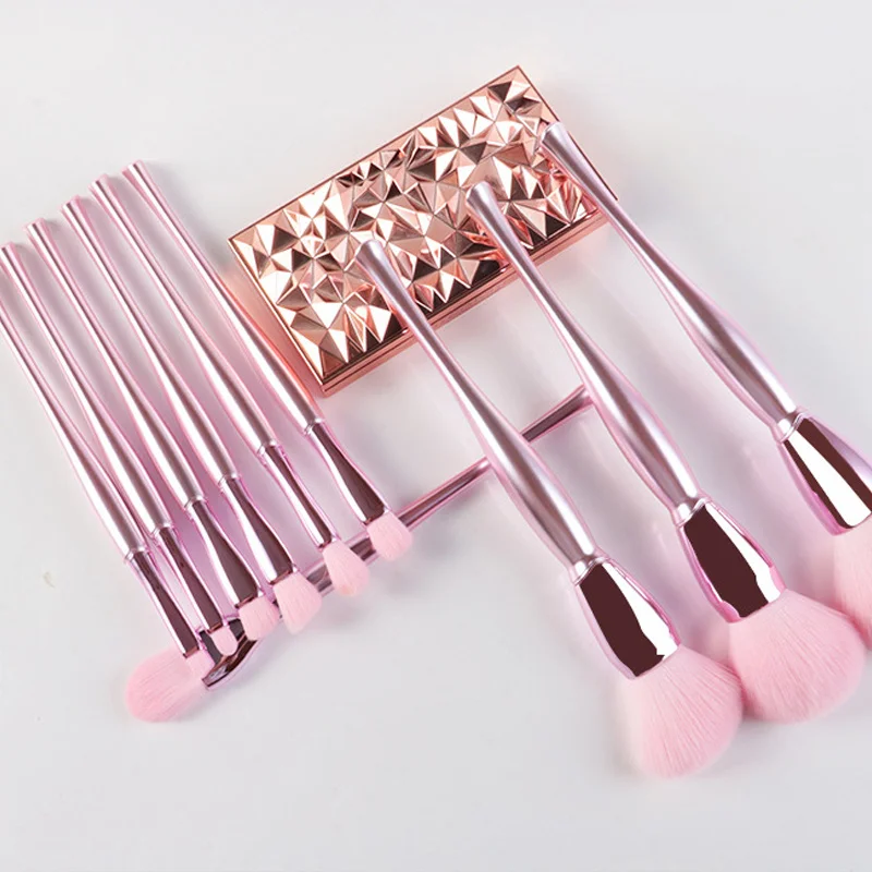 

Набор кистей для макияжа 10 шт., смешивающие косметические инструменты для начинающих, для пудры, основы, консилера, теней для век, косметичес...