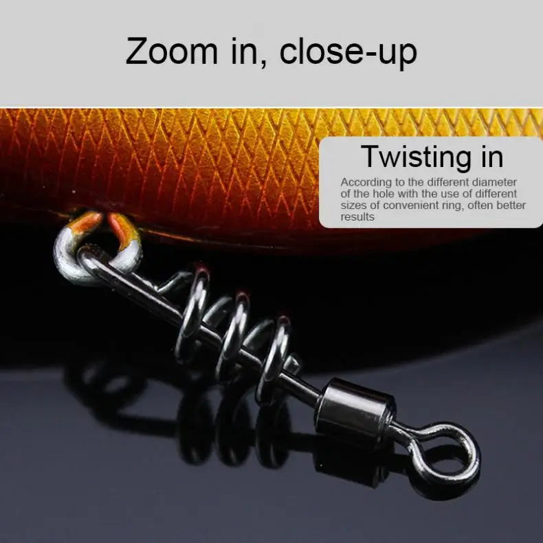 20 шт./лот рыболовный соединитель контактный подшипник роликовый поворотный 2 #4 #6