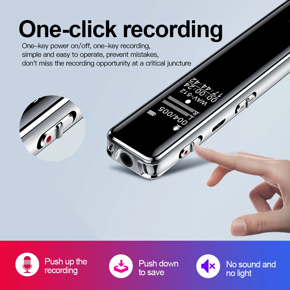 

Ymesy 32G Mini Digital Voice Recorder Audio Pen Dictaphone Small Sound 2021 NEW Recorder Voice Activated Recording Meeting Class