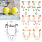 Кольцо для пирсинга сосков, из нержавеющей стали, 14 г, 1 пара