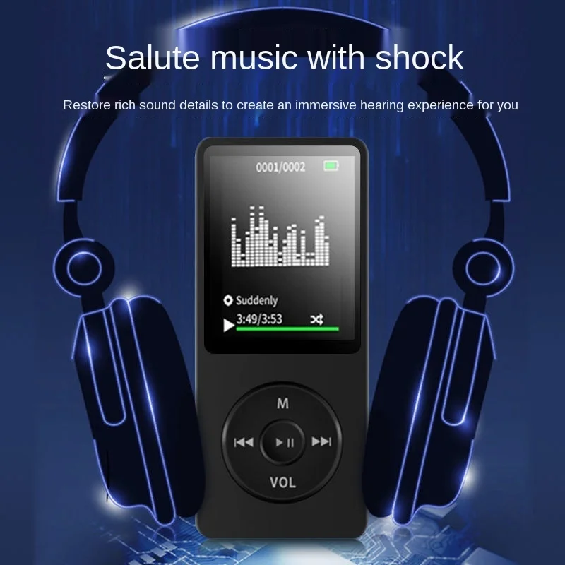 

Музыкальный плеер Xiwa MP3 для студентов, Bluetooth, внешний плеер MP5, ультратонкий, с сенсорным экраном, для обучения на английском языке