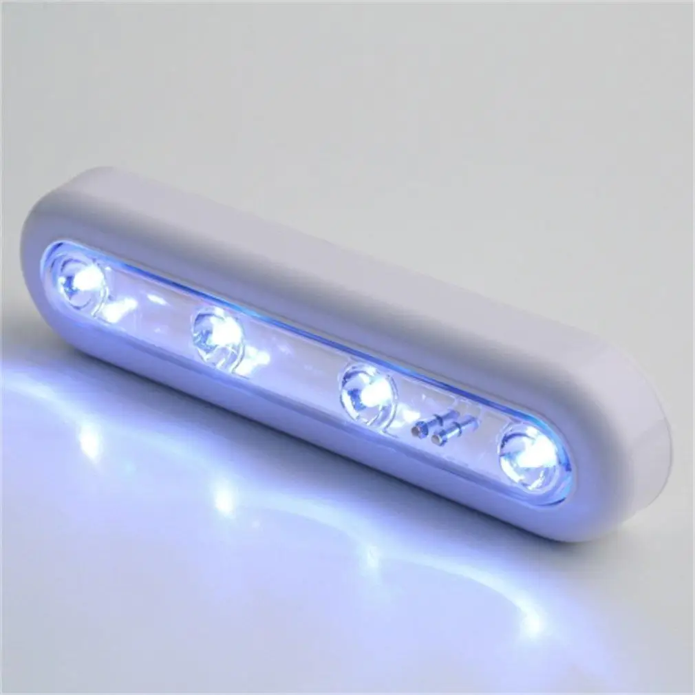 Поворотный сенсорный светильник с 4 светодиодами под шкаф