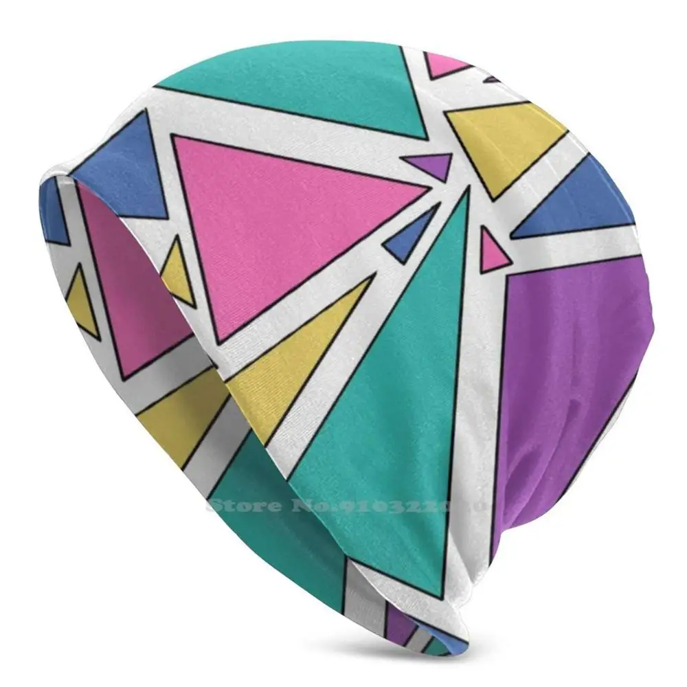 

White 80’S E Pattern Cycling Skiing Outdoor Cap Unisex Pattern 80 Colorful Bold Fun