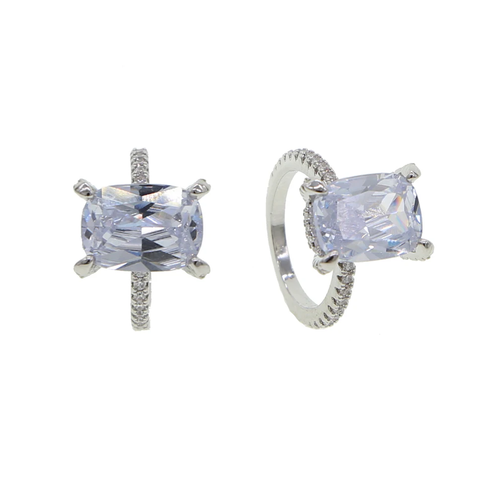 2020 великолепные большие белые кубические циркониевые кольца с драгоценным