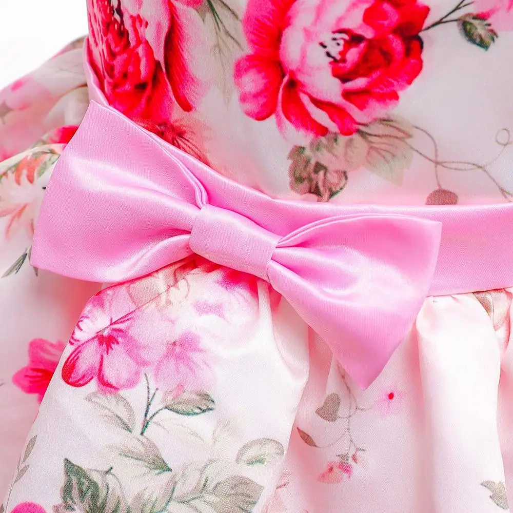 

Girls Dress Summer Printing Princess Dress Kids Dresses For Girls Elegant Birthday Party Ball Gown Children Clothing vestidos