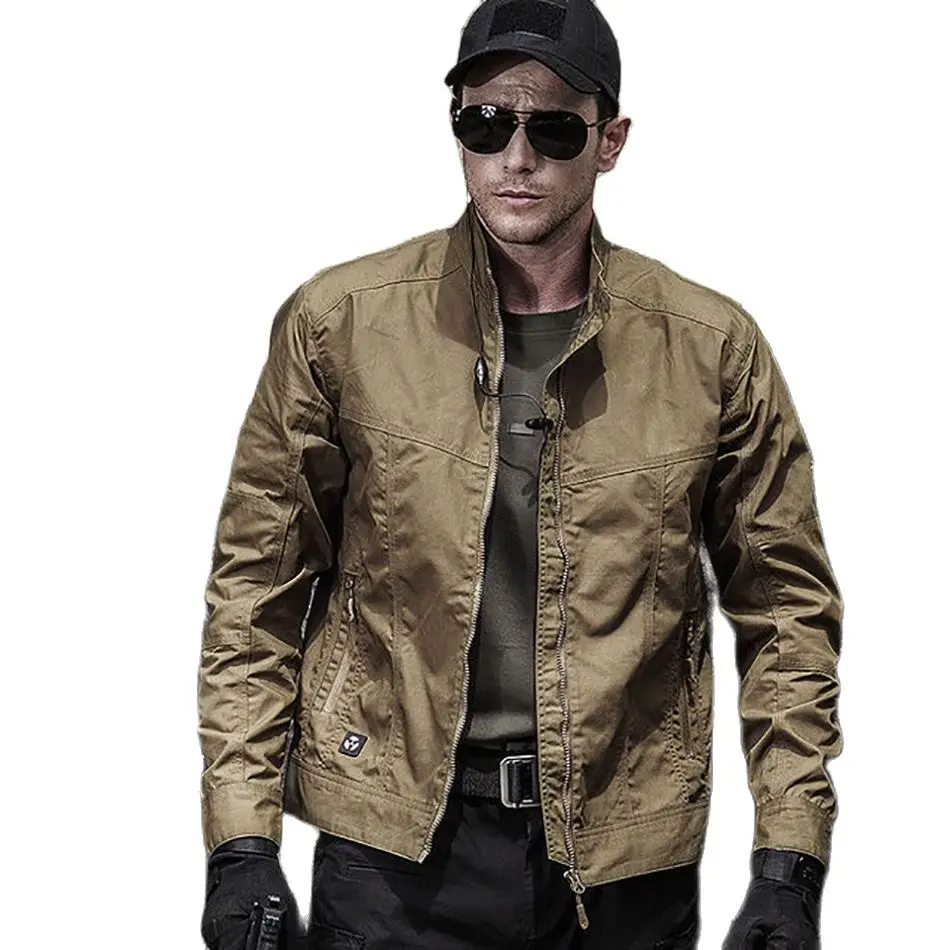 

2021 Spring Autumn Men Tactics Short Jacket Windproof Waterproof Military Outwear Coat Special Arms Jacket