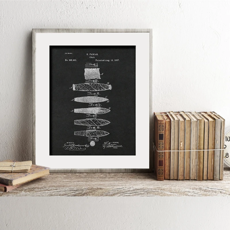 Винтажная картина для сигар искусство на стену табака инструмент украшения