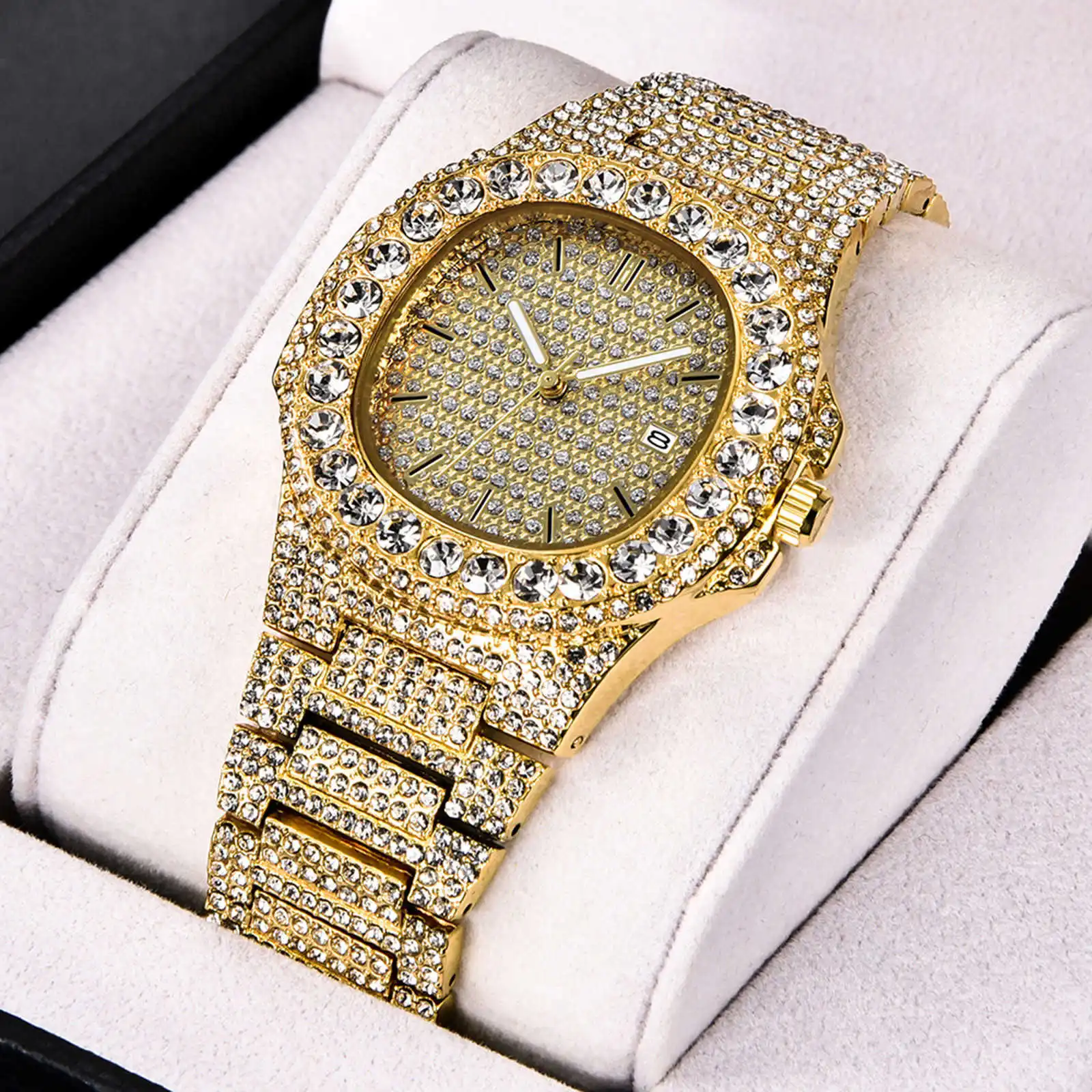 

Man Watch Steel Wristwatch Luxury Watch Fashion Classic Watch Designer Luxury Brand Golden Casual Fashion Popular Watches