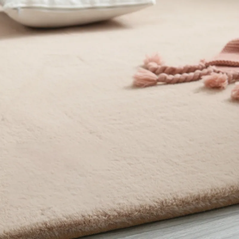 

Living Room Bedroom Carpet Nordic Light Luxury Rabbit Fur Plush Sofa Cushion Household Soft Non-slip Skin-friendly Carpet