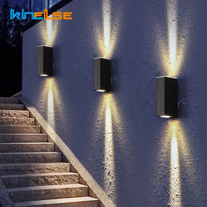 Открытый водонепроницаемый светодиодный настенный светильник алюминиевый