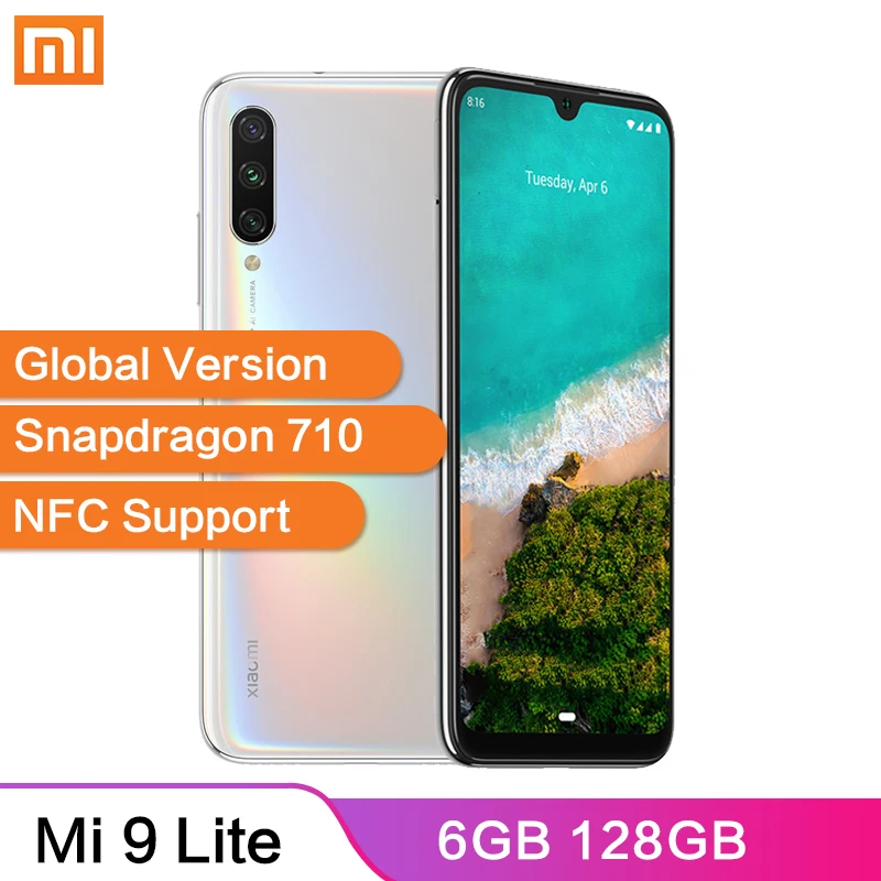 PL/FR местная доставка глобальная версия Xiaomi Mi 9 Lite 6 ГБ 128 CC9 48MP Тройная камера Snapdragon