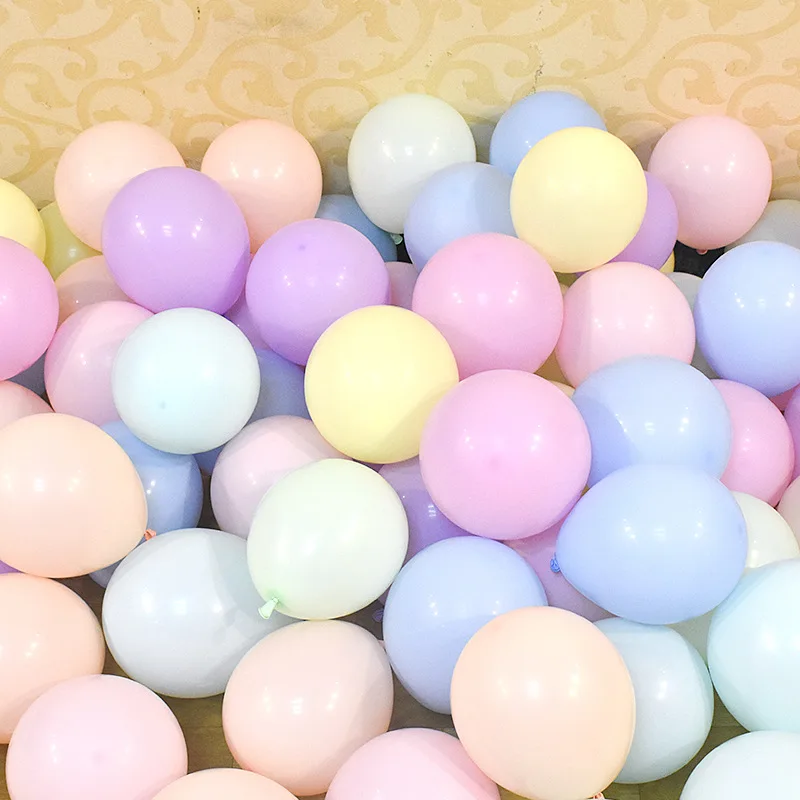 50pcs mixed colour 50 шт. 10 дюймов 2,2 г цветной Макарон Свадебный шар День Рождения украшения Розовый Мятный розовый Детские игрушки - Цвет: 50pcs mixed colour