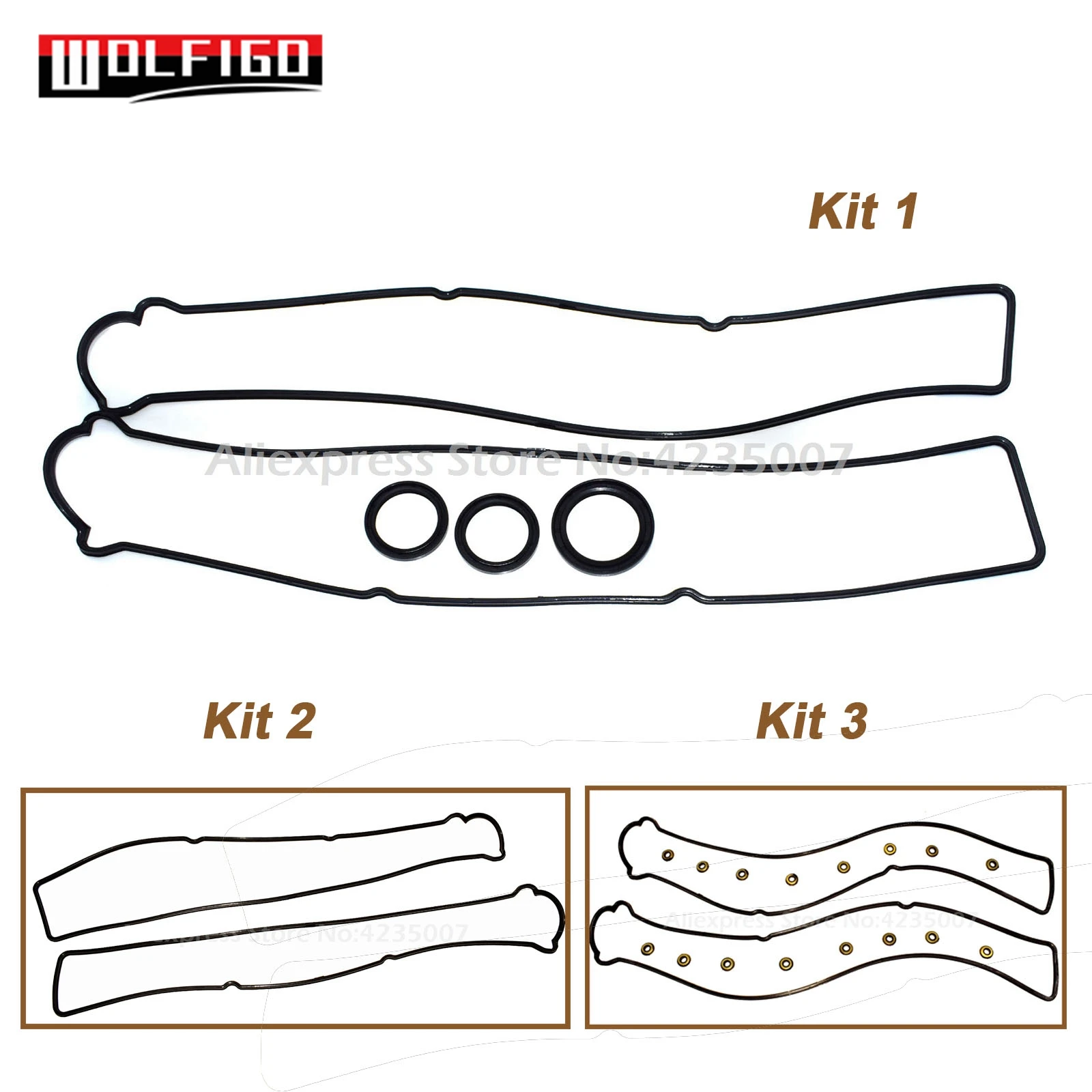 Уплотнительные кольца и уплотнительные для клапанов WOLFIGO Lexus GS430 GS300 IS300 11214 46011 11213