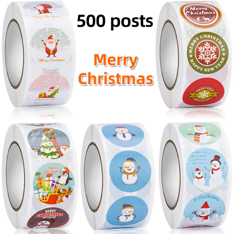 

Stickers, Christmas gift stickers, decorative seal stickers Merry Christmas stickers, holiday party stickers