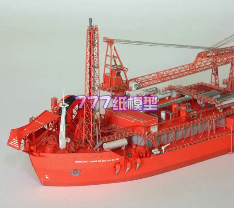 

1:280 1:400 Norway FPSO Offshore Floating Production Storage Tanker Oil Drilling Platform Ocean Expedition 3D Paper Model Toys
