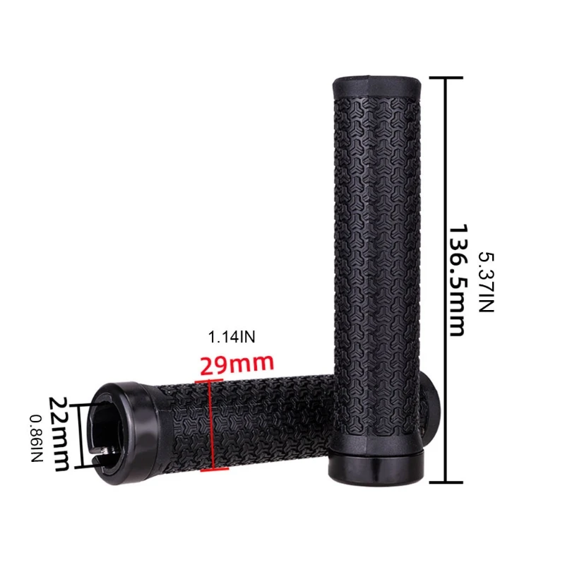 

2 Pcs Anti-Slip Bike Handle Grip Shock Absorption Breathable Bicycle Handlebar Cover Lightweight Mountain Bike Riding