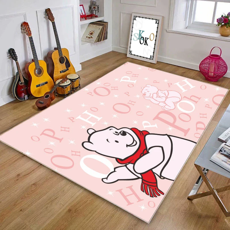 

Girls Room Decoration Carpet Children's Room Mat Winnie the Pooh Carpet Living Room Door Mat Printed Bedroom Floor Mat Children'