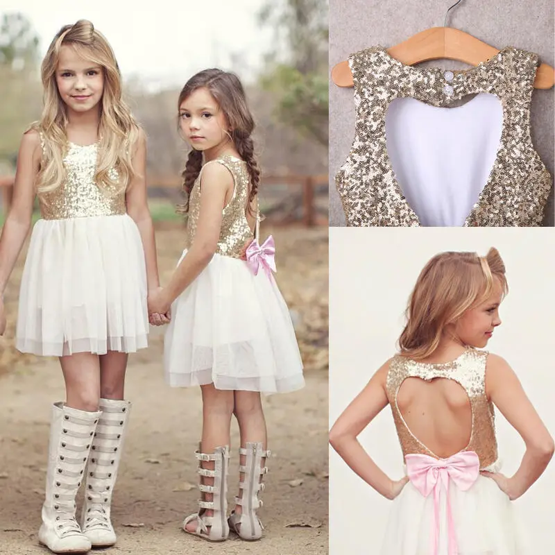 Платье с блестками для девочек вечерние платья подружки невесты сарафан платье
