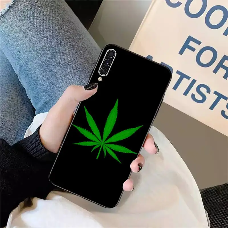 

Cannabis leaf plant leaves pattern Phone Case For Samsung galaxy A S note 10 7 8 9 20 30 31 40 50 51 70 71 21 s ultra plus