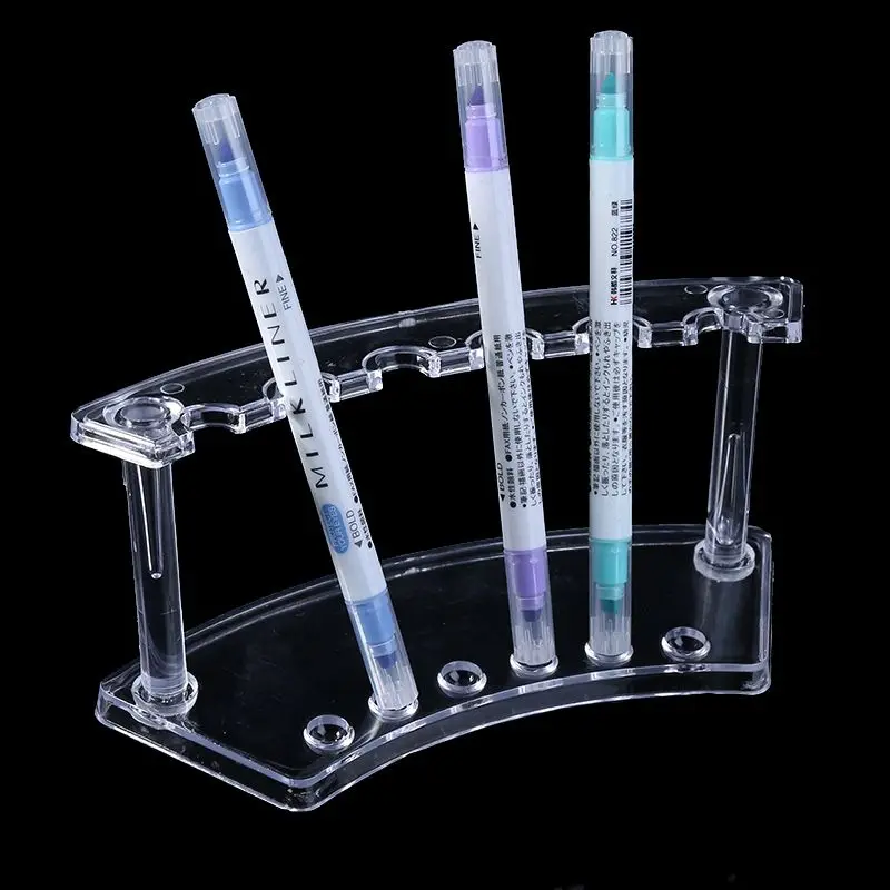Plastic 6 Slot Pen Jewelry Display Holder Stand Rack High Quality | Канцтовары для офиса и дома