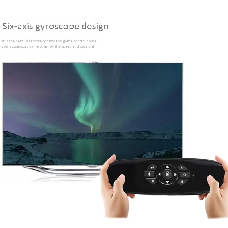C120 Wireless Voice Air Mouse 2.4G RF Gyroscope Keyboard Remote Control For X96 Mini KM9 A95X H96 MAX F3 Android TV Box | Электроника