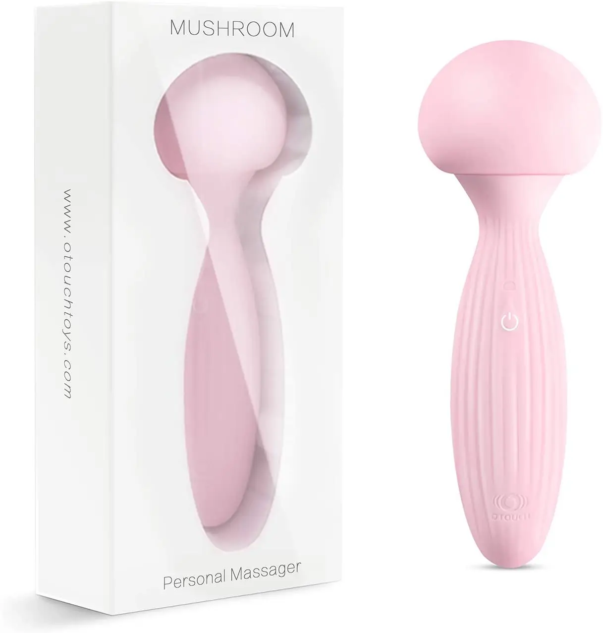 

Mini Handheld Personal Mushroom Wand Massager with 7 Vibration Modes for G-spot and Nipple and any other body part Sex toy