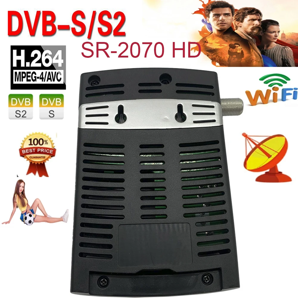 

ТВ-приставка Dvb S2 SR 2070 с Dvb T2mi, спутниковый ТВ-приемник с поддержкой HD, Wi-Fi, Youtube, Stb