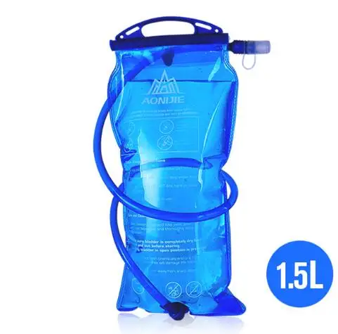AONIJIE 1.5L/2L/3L Открытый Велоспорт Бег Складная ТПУ сумка для воды спортивная Гидратация мочевого пузыря для кемпинга Пешие прогулки альпинизм - Цвет: 1.5L