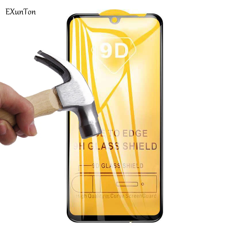 EXUNTON 9D полное покрытие закаленное стекло для Xiaomi Redmi Note 7 Pro защита экрана Передняя