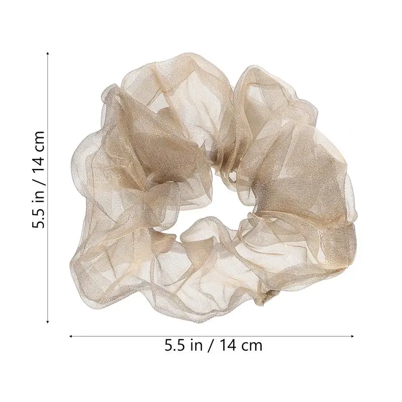 

3Pcs Glitter Sheer Hair Elastic Scrunchy Ties Hair Scrunchies Ropes for Women