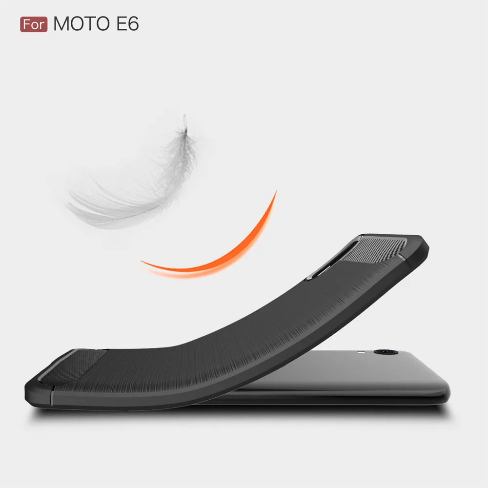 Чехол из углеродного волокна 5.45For Moto E6 чехол для Motorola E 6th Gen телефона лента на