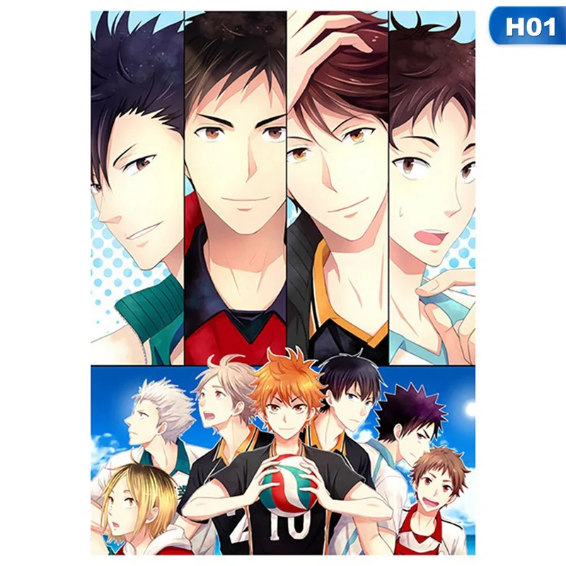 

Diy Digital Painting Volleyball Boy Digital Paint Haikyuu Japan Style Cartoon Poster Modular Painting Anime Posters